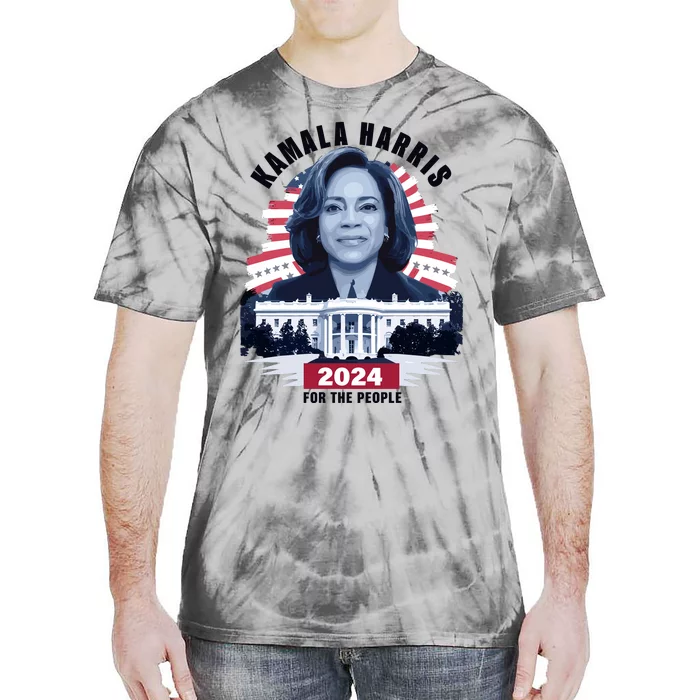 Kamala For The People President Kamala Harris 2024 Tie-Dye T-Shirt