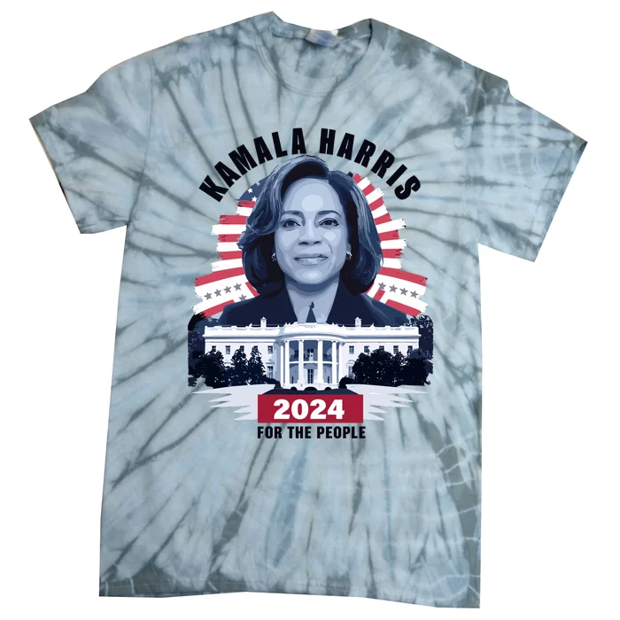 Kamala For The People President Kamala Harris 2024 Tie-Dye T-Shirt