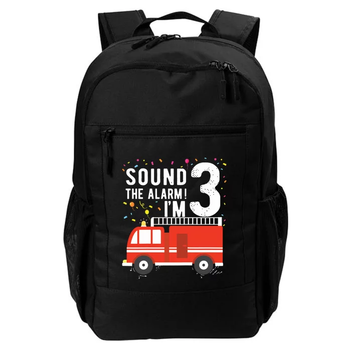 Kids Fire Truck 3rd Birthday Boy 3 Year Old Firefighter Daily Commute Backpack