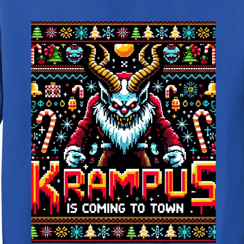 Krampus Funny Ugly Christmas Sweater Gamer Tall Sweatshirt