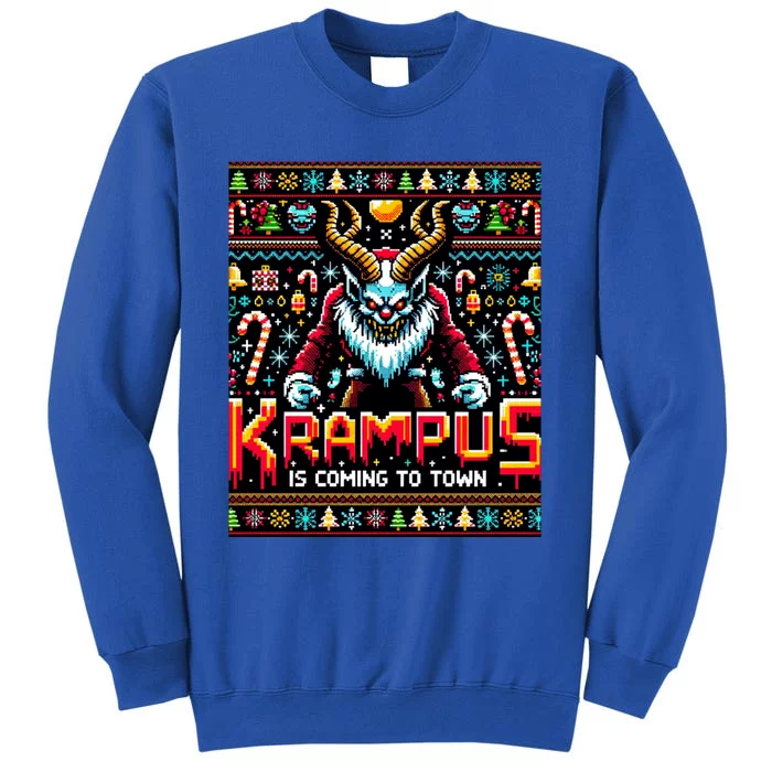 Krampus Funny Ugly Christmas Sweater Gamer Tall Sweatshirt