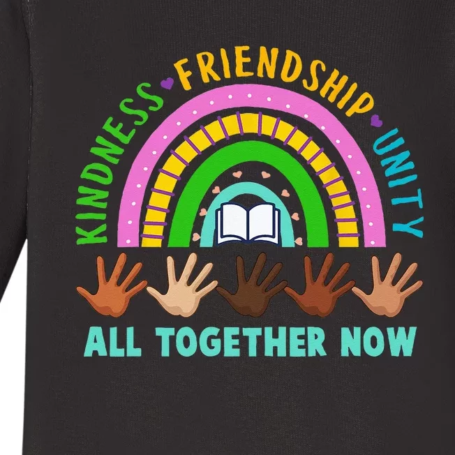 Kindness Friendship Unity All Together Now Summer Reading Baby Long Sleeve Bodysuit