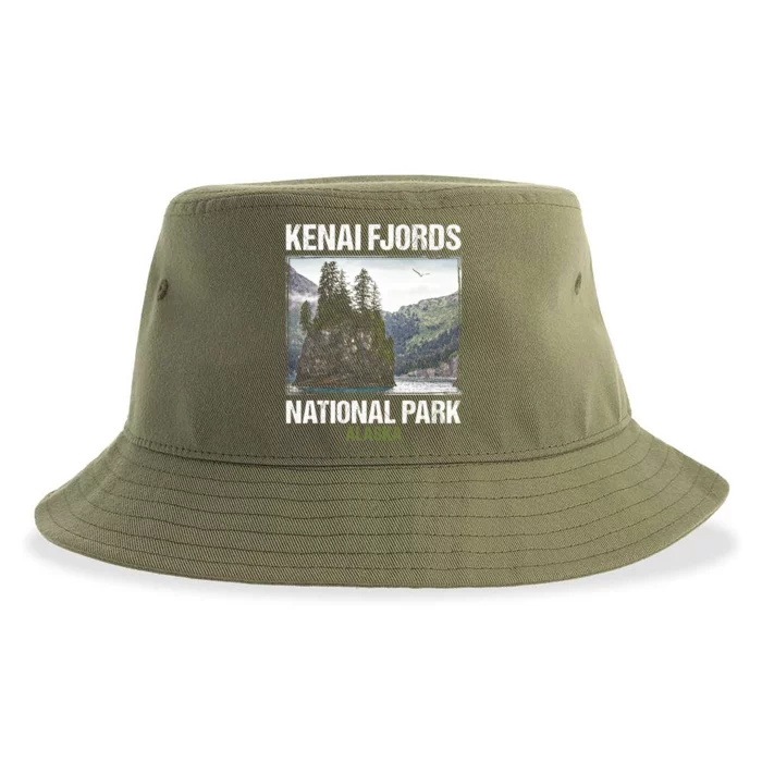 Kenai Fjords Us National Park Alaska Gift Meaningful Gift Sustainable Bucket Hat