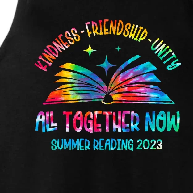 Kindness Friendship Unity All Together Now Summer Reading Ladies Tri-Blend Wicking Tank