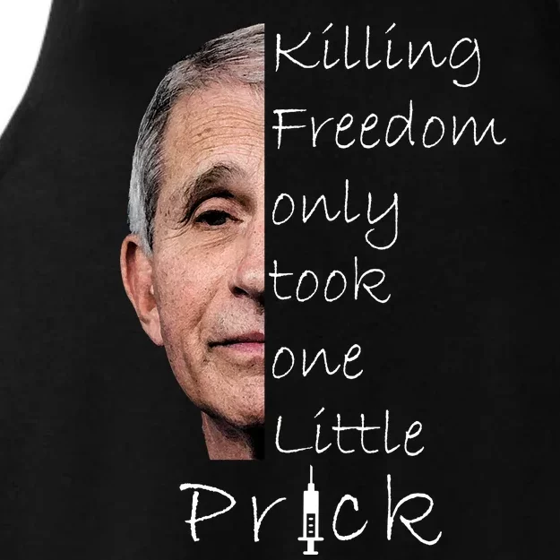 Killing Freedom Vaccine Dr Fauci Ladies Tri-Blend Wicking Tank