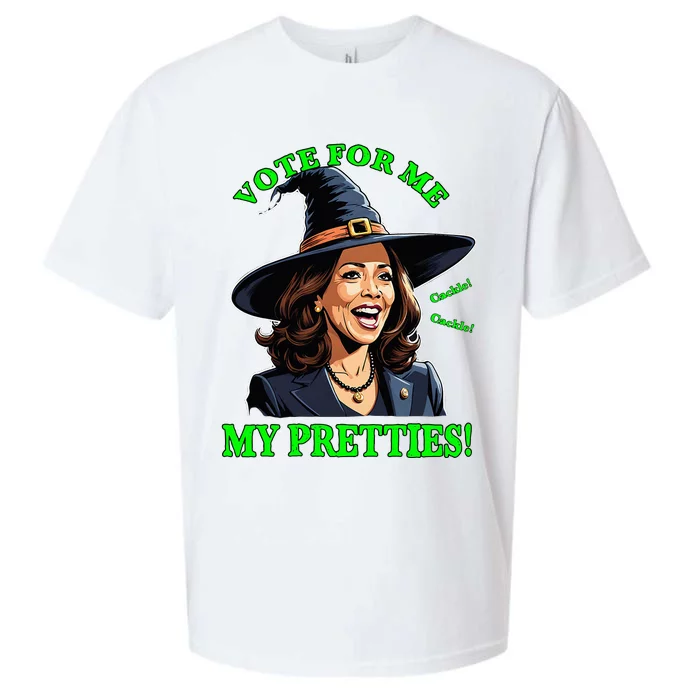 Kamalaharris Friendly Witch Vote Cackle Funny Election 2024 Sueded Cloud Jersey T-Shirt