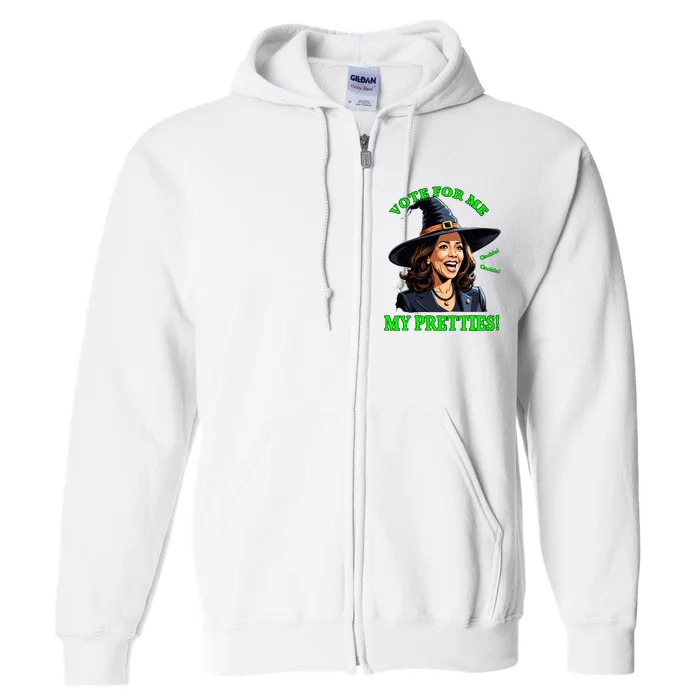 Kamalaharris Friendly Witch Vote Cackle Funny Election 2024 Full Zip Hoodie