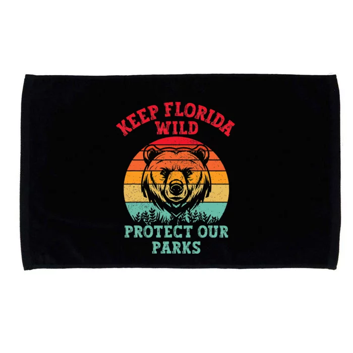 Keep Florida Wild Protect Our Parks Microfiber Hand Towel