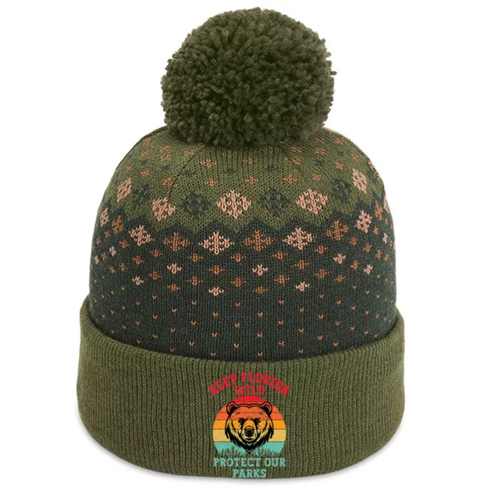 Keep Florida Wild Protect Our Parks The Baniff Cuffed Pom Beanie