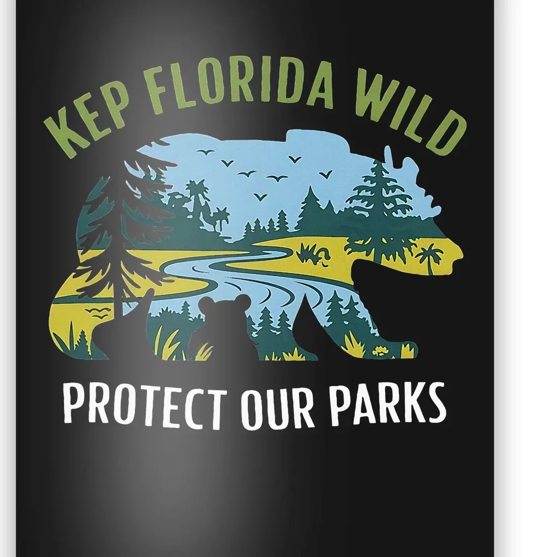 Keep Florida Wild Protect Our Parks Wildlife Graphic Poster