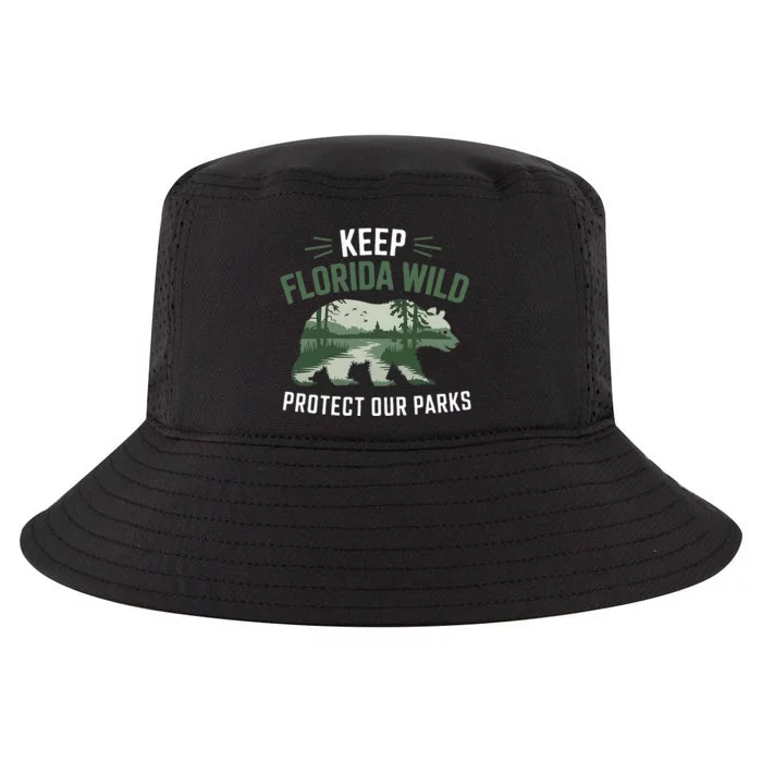 Keep Florida Wild Protect Our Parks Wildlife Graphic Cool Comfort Performance Bucket Hat