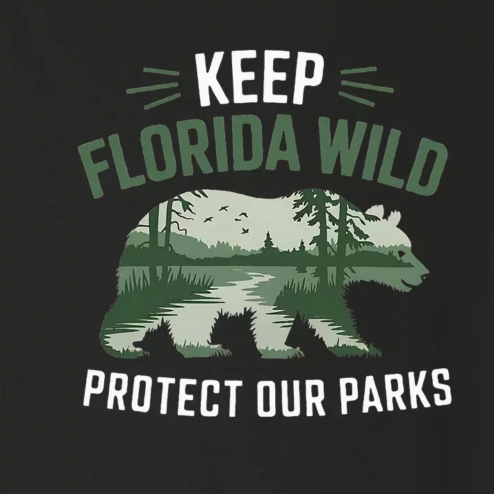 Keep Florida Wild Protect Our Parks Wildlife Graphic Toddler Long Sleeve Shirt