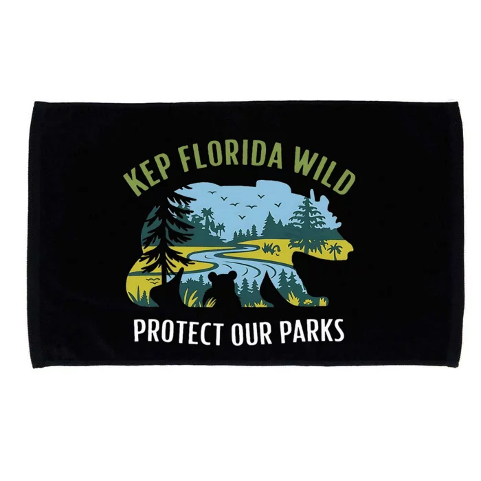 Keep Florida Wild Protect Our Parks Wildlife Microfiber Hand Towel