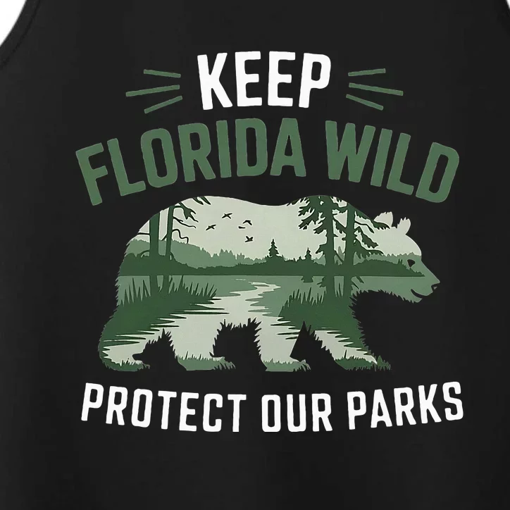 Keep Florida Wild Protect Our Parks Wildlife Performance Tank