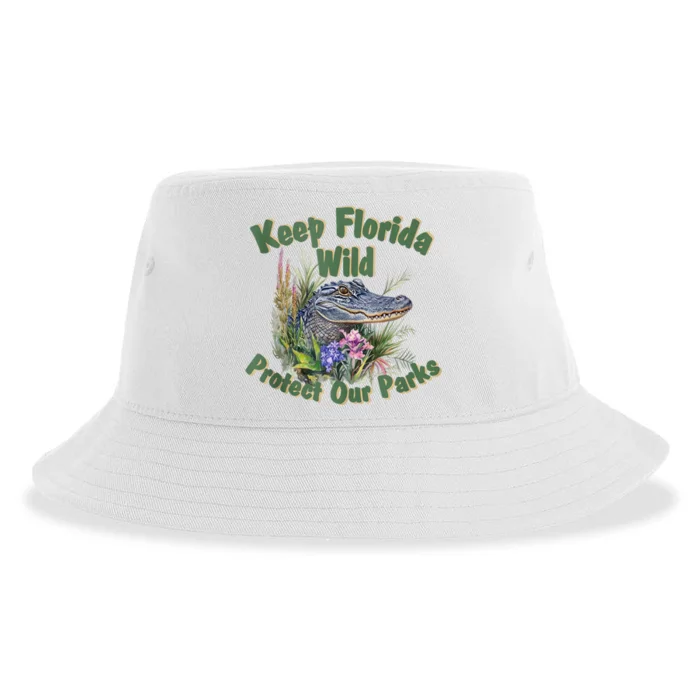 Keep Florida Wild Protect Florida Parks Sustainable Bucket Hat