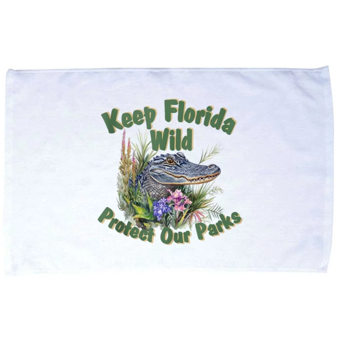 Keep Florida Wild Protect Florida Parks Microfiber Hand Towel