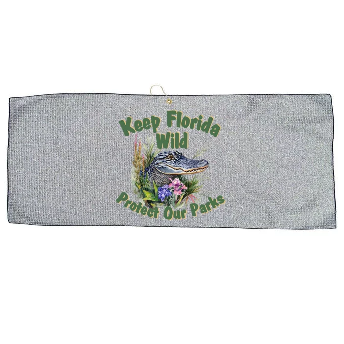 Keep Florida Wild Protect Florida Parks Large Microfiber Waffle Golf Towel