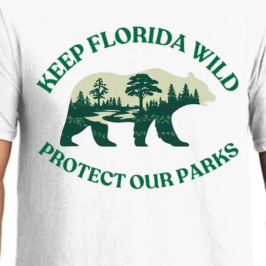 Keep Florida Wild Protect Our Parks Wildlife Graphic Pajama Set