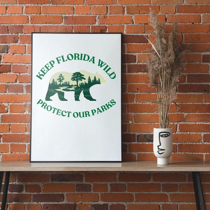 Keep Florida Wild Protect Our Parks Wildlife Graphic Poster