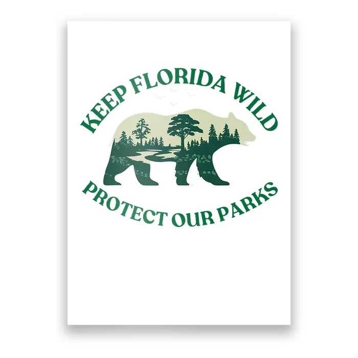 Keep Florida Wild Protect Our Parks Wildlife Graphic Poster