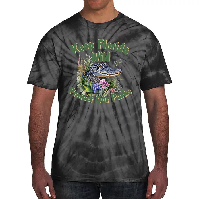 Keep Florida Wild Protect Florida Parks Tie-Dye T-Shirt