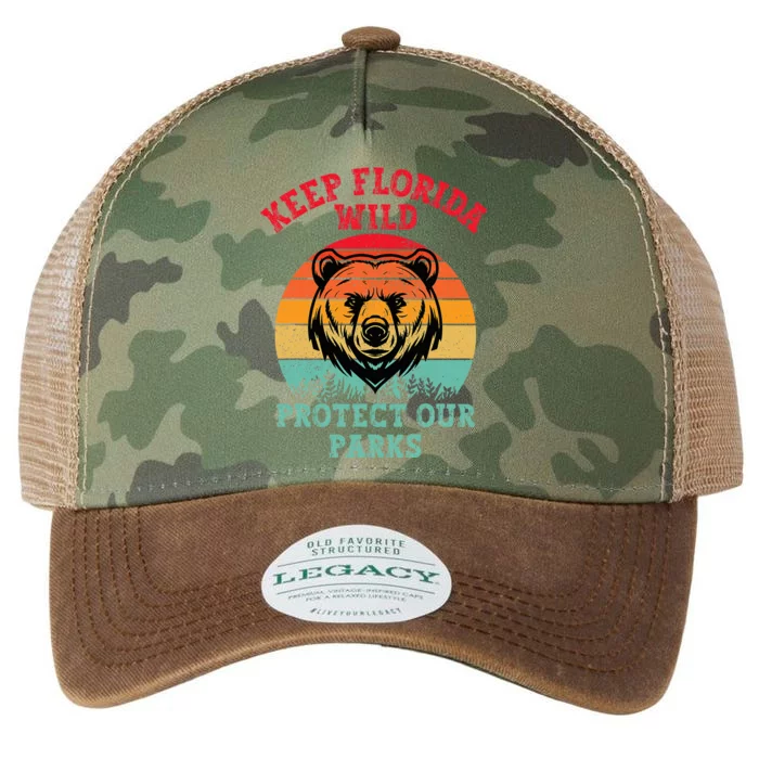 Keep Florida Wild Protect Our Parks Legacy Tie Dye Trucker Hat