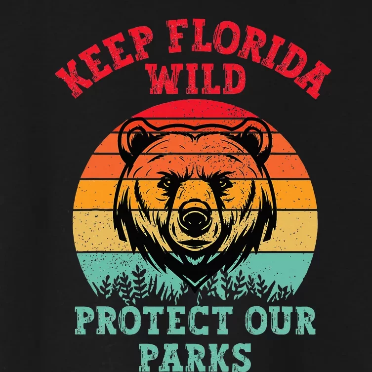 Keep Florida Wild Protect Our Parks Women's Crop Top Tee