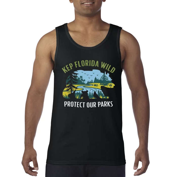 Keep Florida Wild Protect Our Parks Wildlife Tank Top