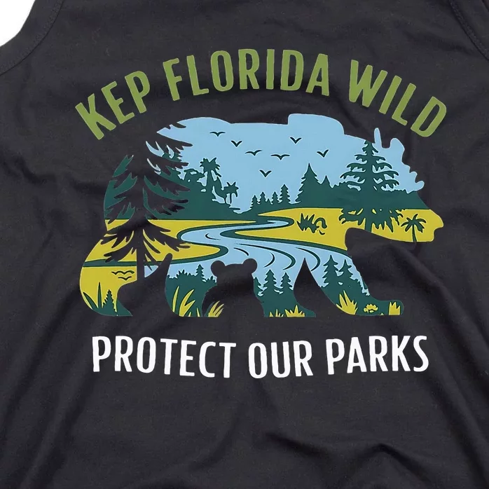 Keep Florida Wild Protect Our Parks Wildlife Tank Top