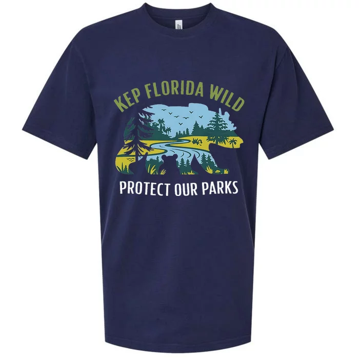 Keep Florida Wild Protect Our Parks Wildlife Sueded Cloud Jersey T-Shirt