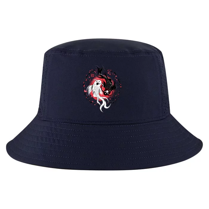 Koi Fish Ying Yang Japanese Cool Comfort Performance Bucket Hat