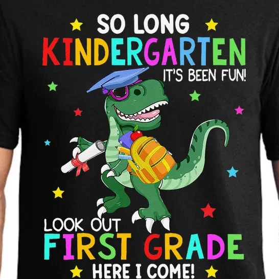 Kindergarten Graduation 2024 Graduate Dinosaur Trex Pajama Set