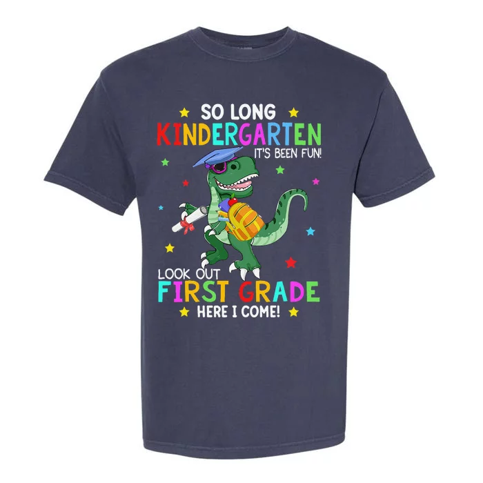 Kindergarten Graduation 2024 Graduate Dinosaur Trex Garment-Dyed Heavyweight T-Shirt