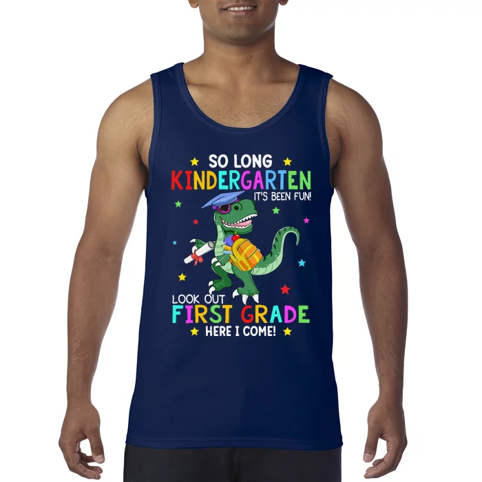 Kindergarten Graduation 2024 Graduate Dinosaur Trex Tank Top