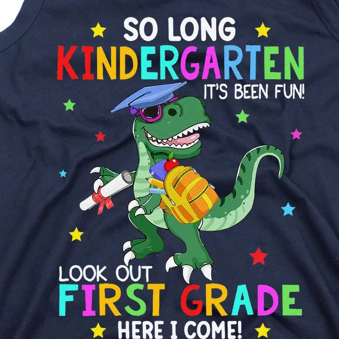 Kindergarten Graduation 2024 Graduate Dinosaur Trex Tank Top