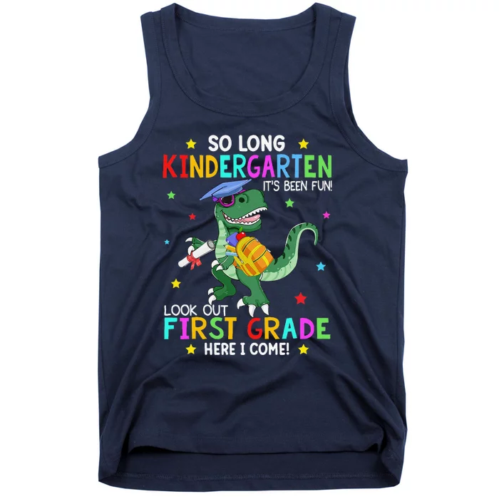 Kindergarten Graduation 2024 Graduate Dinosaur Trex Tank Top