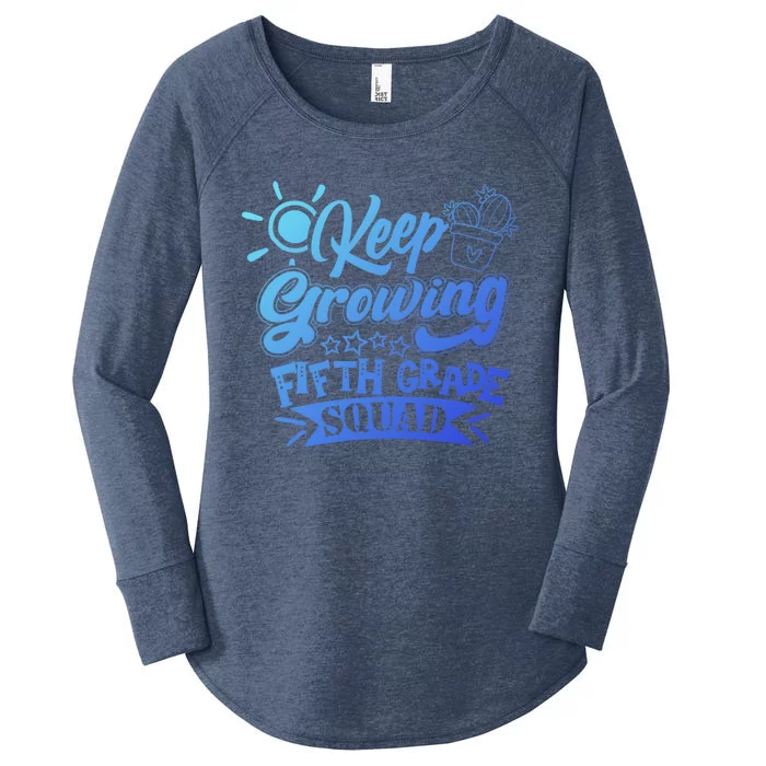 Keep Growing 5Th Fifth Grade Teacher Team Cool Gift Women's Perfect Tri Tunic Long Sleeve Shirt