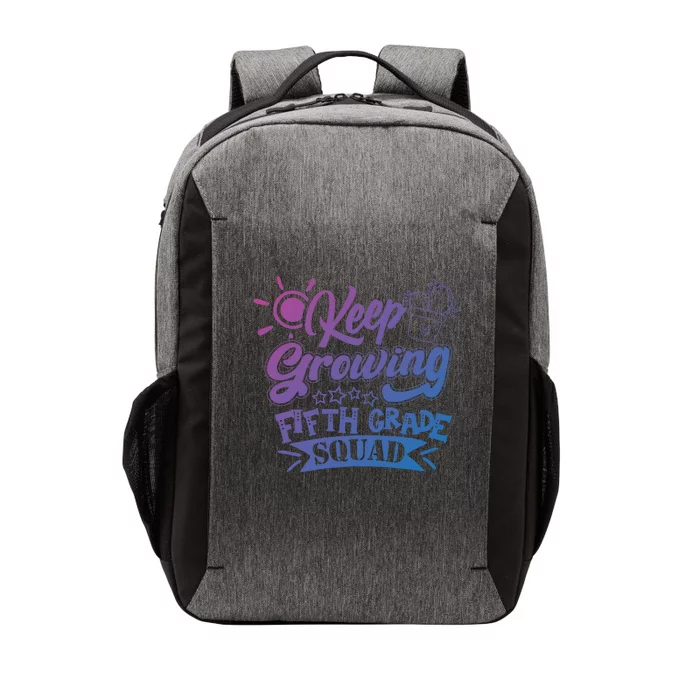 Keep Growing 5Th Fifth Grade Teacher Team Cool Gift Vector Backpack