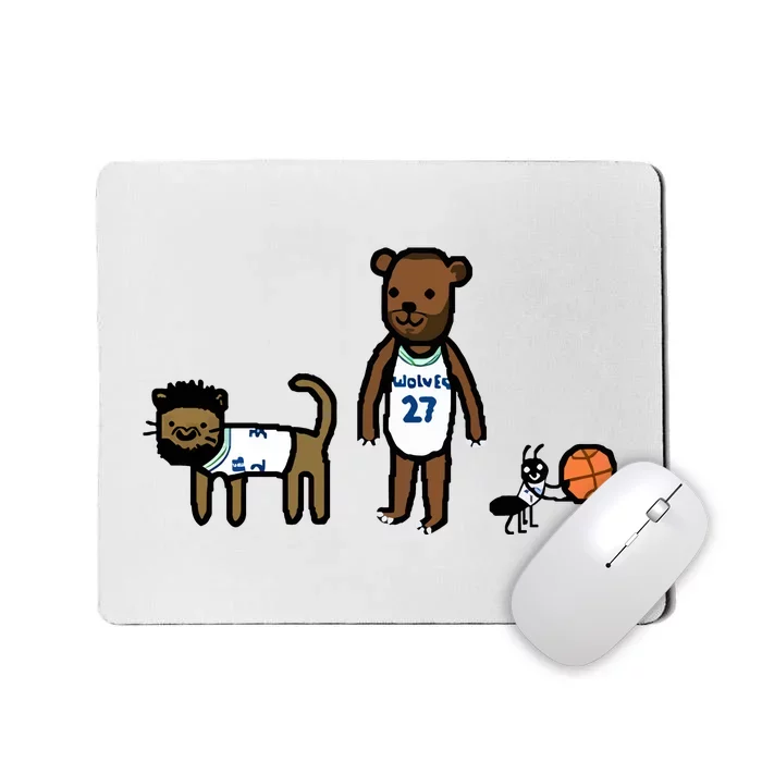 Kat Gobear Ant Wolves Big Three Limited Mousepad