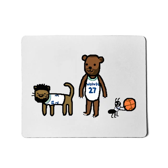 Kat Gobear Ant Wolves Big Three Limited Mousepad