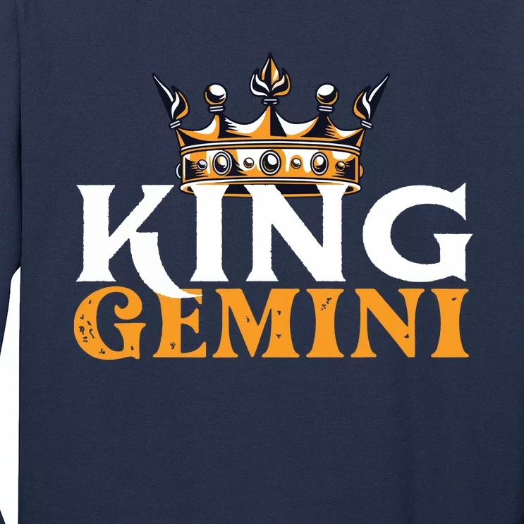 King Gemini Astrologer Astrology Zodiac Sign Horoscope Long Sleeve Shirt