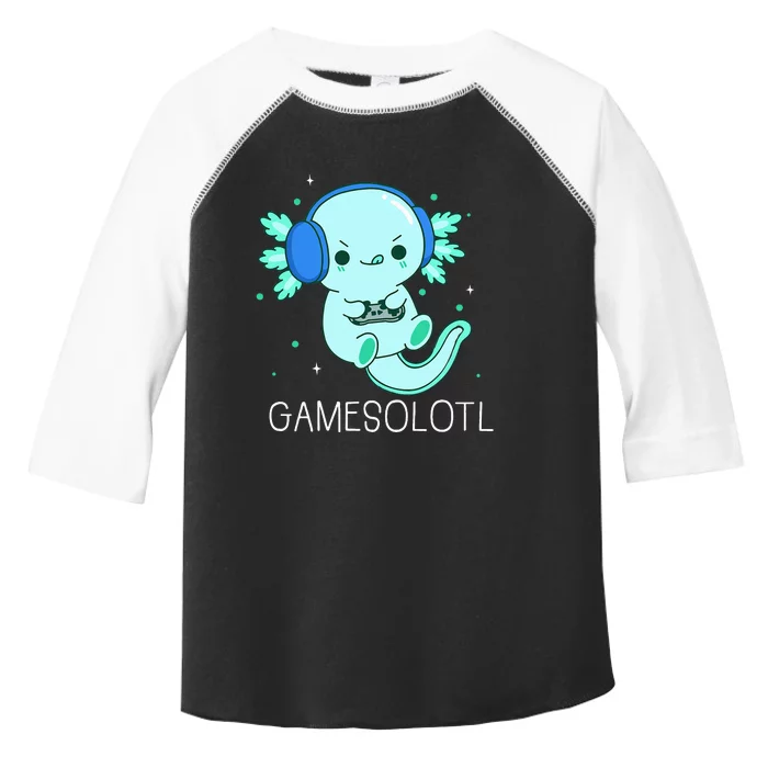 Kawaii Gamesolotl Axolotl Gamer Anime Gifts Toddler Fine Jersey T-Shirt