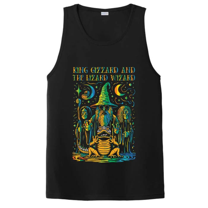 King Gizzard And The Lizard Wizard Original Fan Art Performance Tank