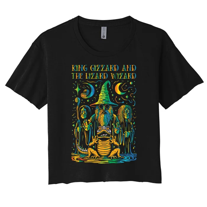 King Gizzard And The Lizard Wizard Original Fan Art Women's Crop Top Tee