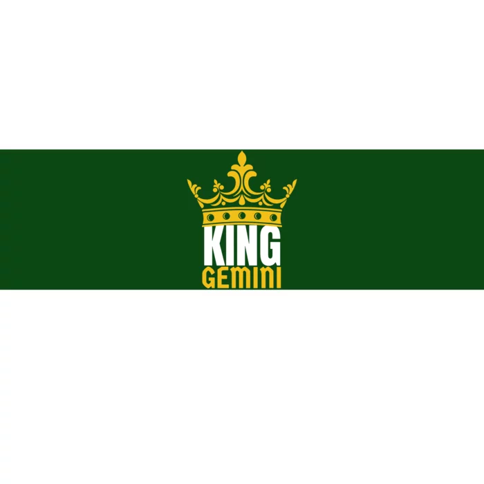 King Gemini Birthday Horoscope Zodiac Sign Astrology Bumper Sticker