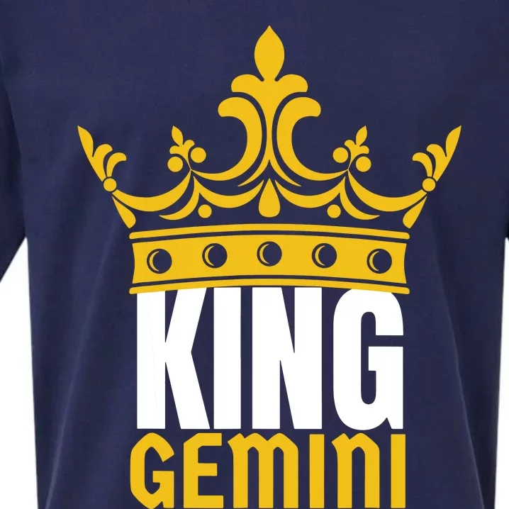 King Gemini Birthday Horoscope Zodiac Sign Astrology Sueded Cloud Jersey T-Shirt