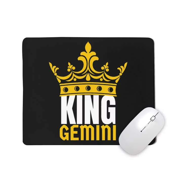 King Gemini Birthday Horoscope Zodiac Sign Astrology Mousepad