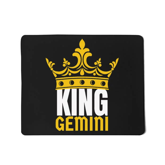 King Gemini Birthday Horoscope Zodiac Sign Astrology Mousepad