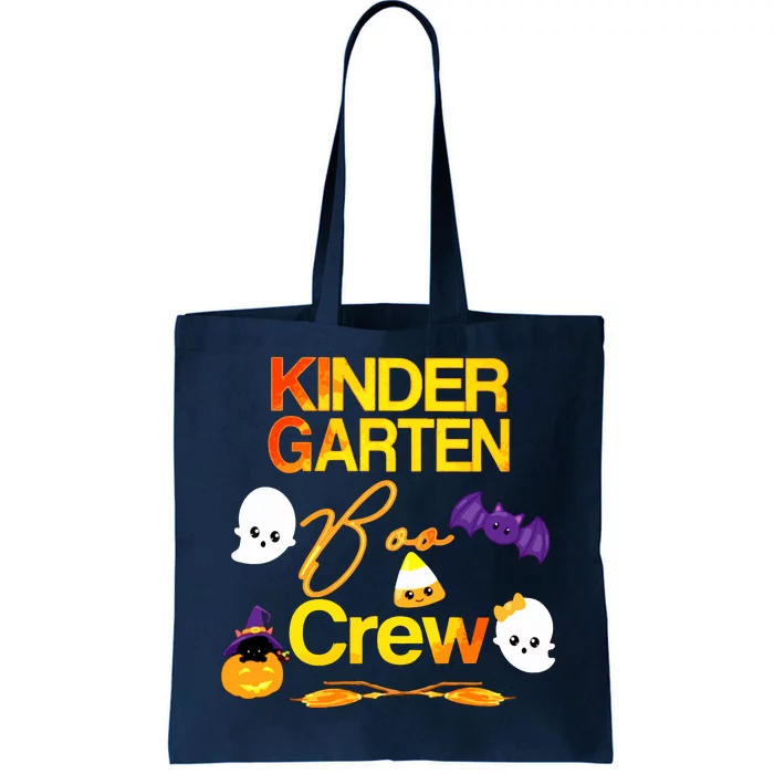 Kinder Garten Boo Crew Scare Kicked Event Trending Halloween Tote Bag