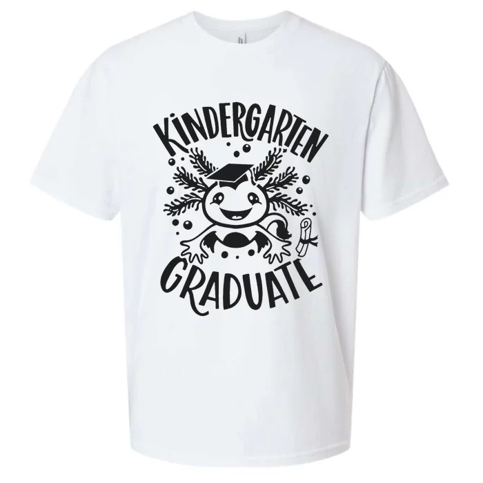 Kindergarten Graduate Cute Axolotl Design Sueded Cloud Jersey T-Shirt